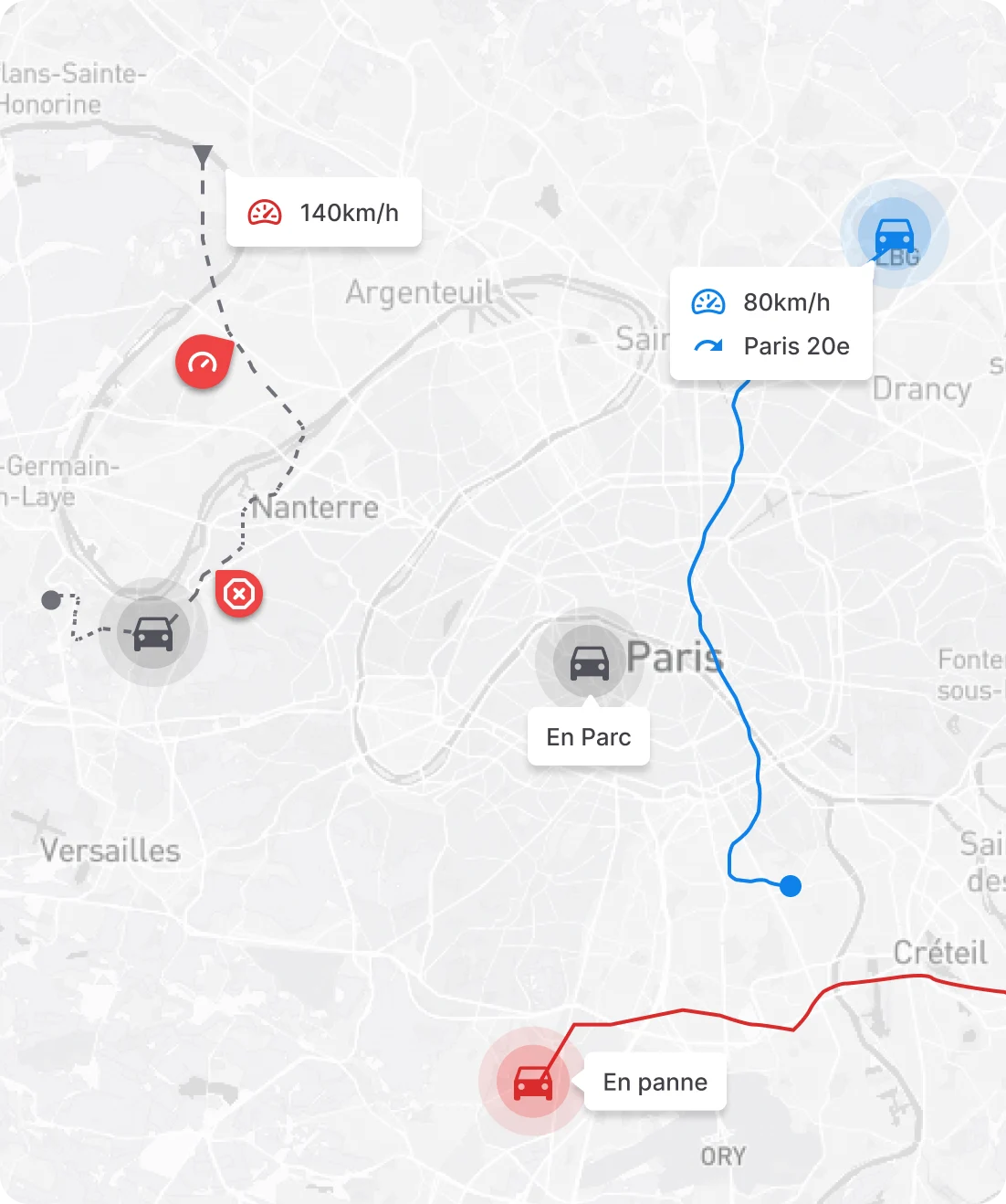 carte des transports - Transport & Logistique - Optimisation de Flotte