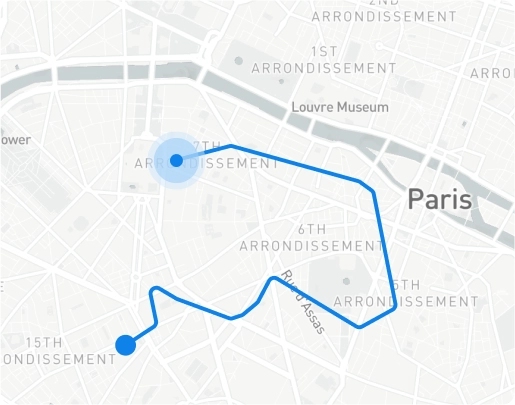 Trajets des vehicules - Dadycar – Votre solution en géolocalisation et suivi de flotte